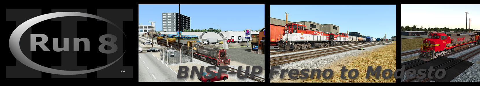 Run8 Train Simulator BNSF-UP Fresno to Modesto