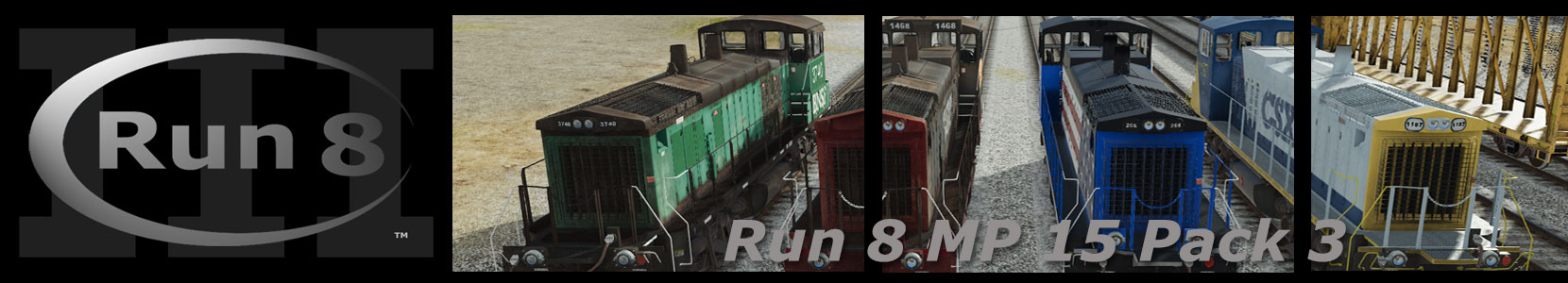 Run8 Train Simulator MP15 Pack 3